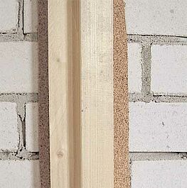 Place a strip of impact sound insulation under the wall connection