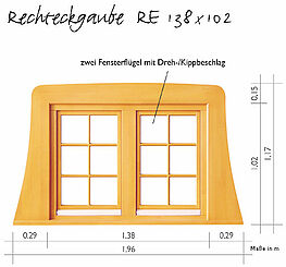 Rechteckgauben RE 138/102