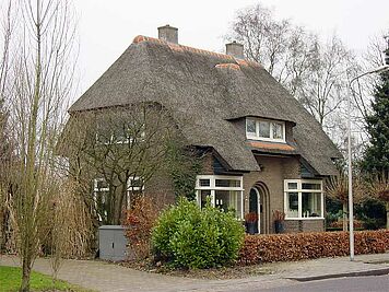 This house has a roof pitch of 55-60°, which has a positive effect on the roof's longevity.
