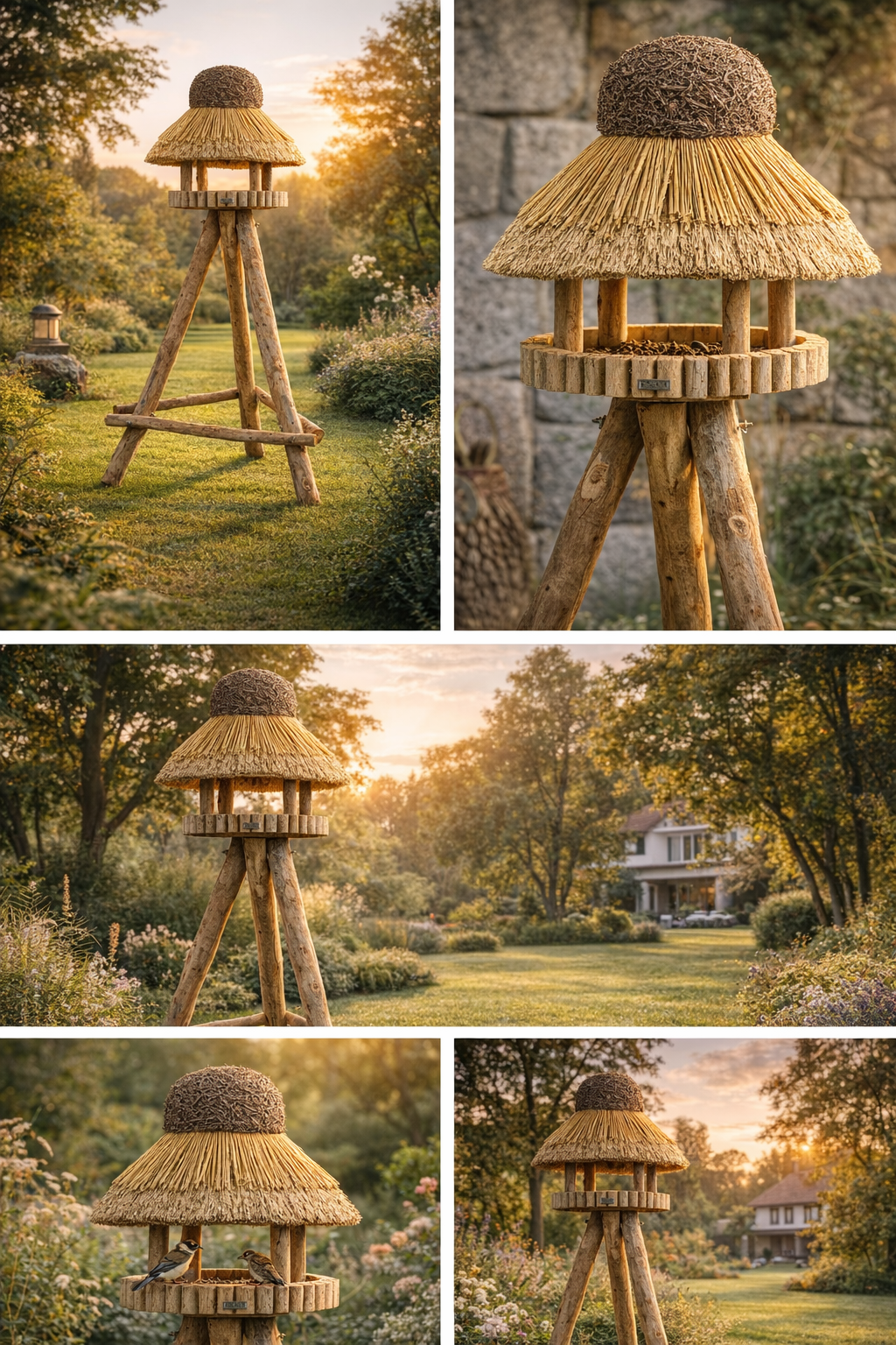 Vogelhaus SYLT, Reetdach, rund